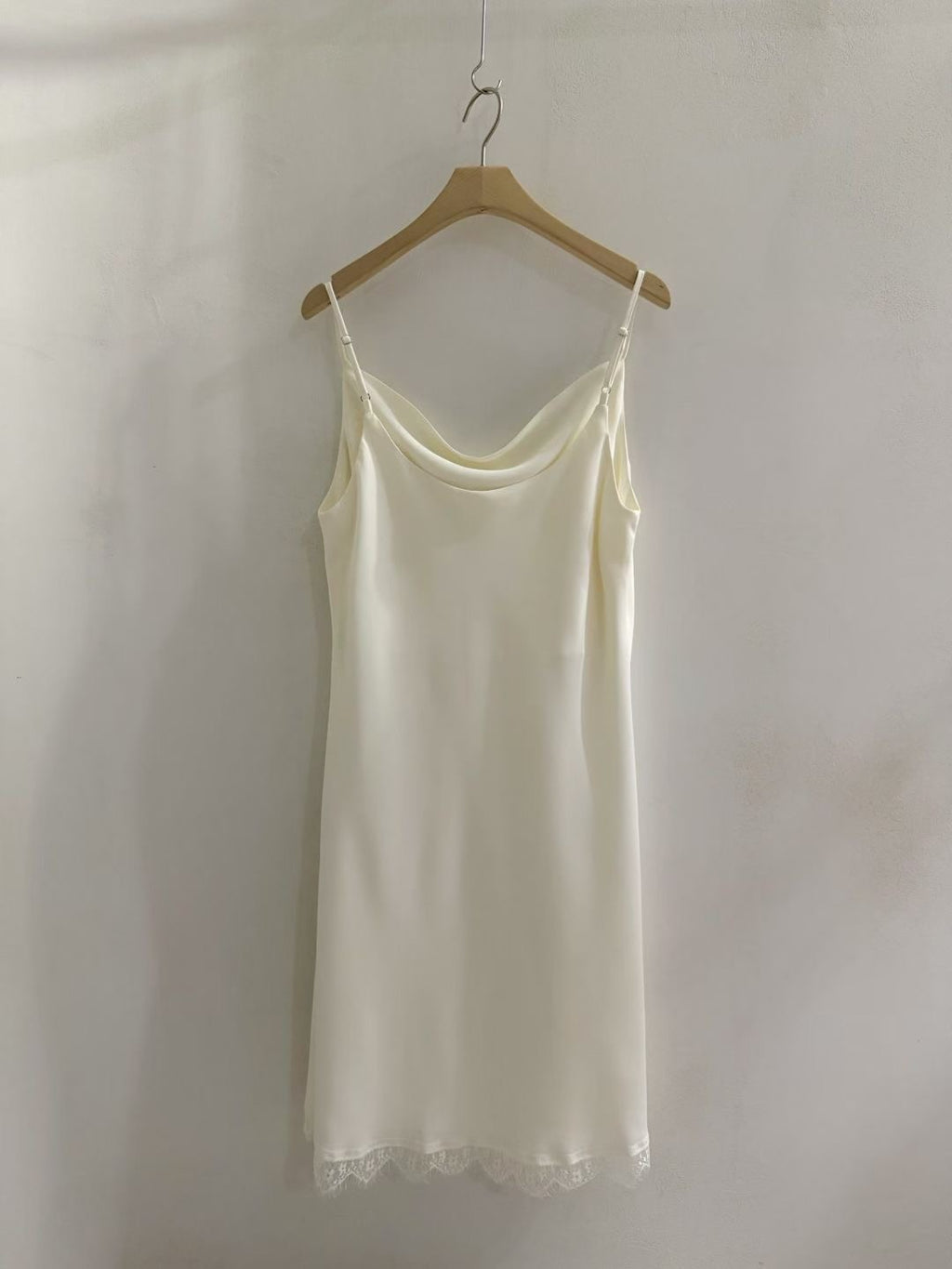 PS116 Nocturne Layer Set ivory slip dress back view