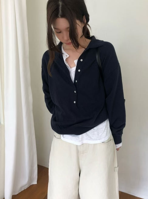T227 Soft Focus Polo Knit product image 13