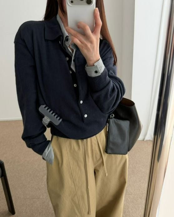 T227 Soft Focus Polo Knit product image 14
