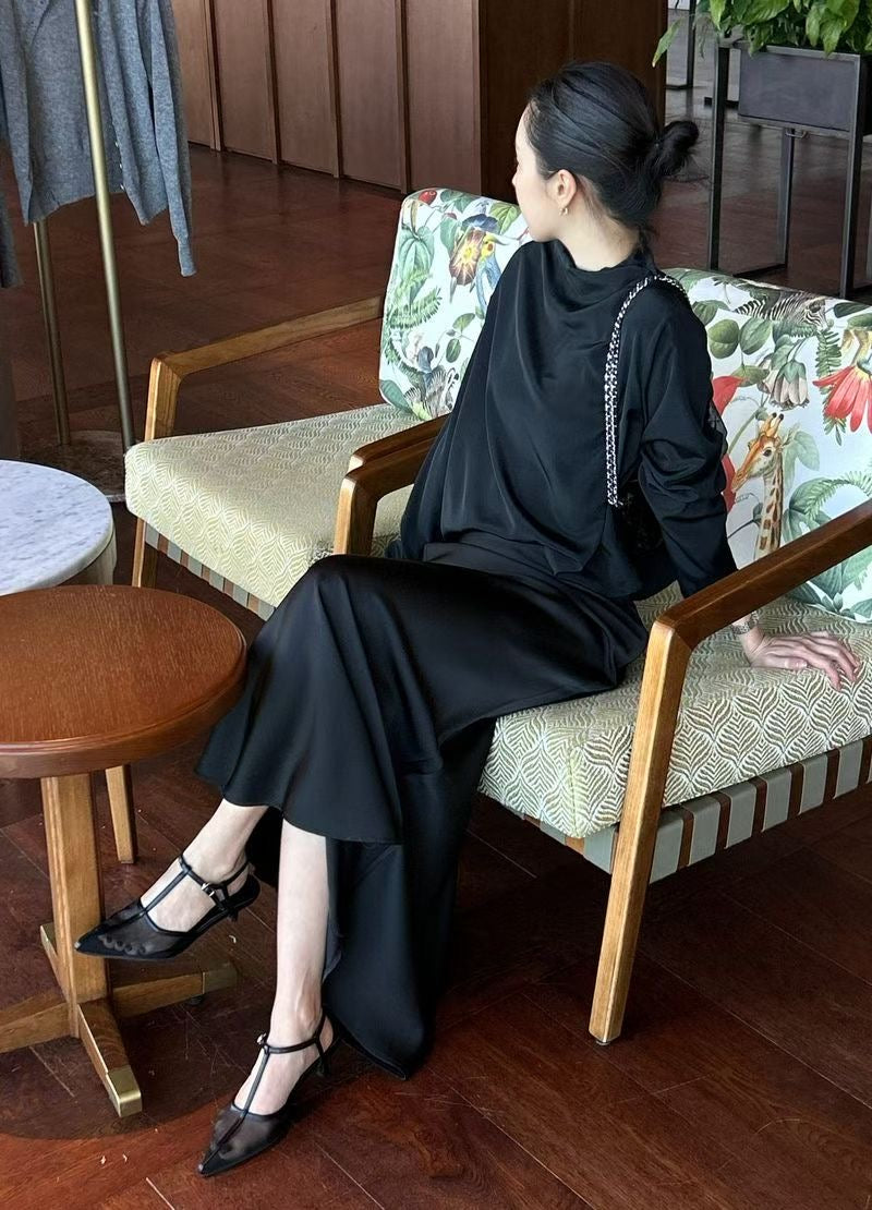 T228 Quiet Drape Satin Top product image 9