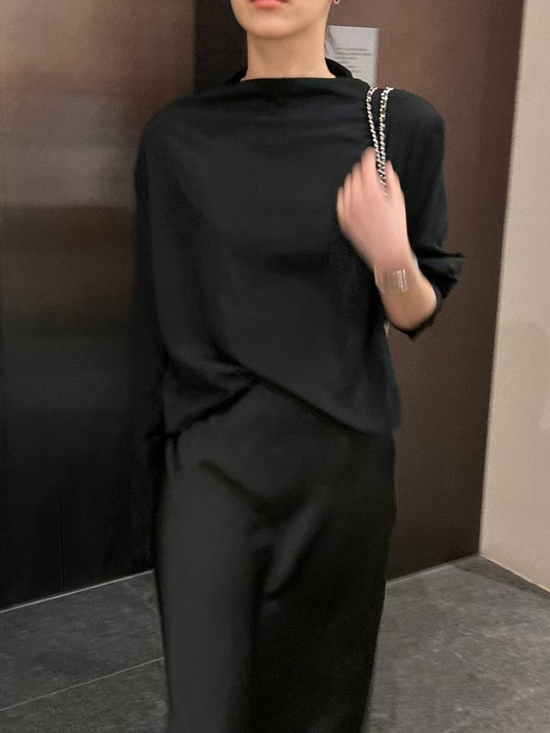 T228 Quiet Drape Satin Top product image 11