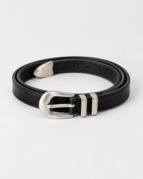 A121 Arc Buckle Belt - Black