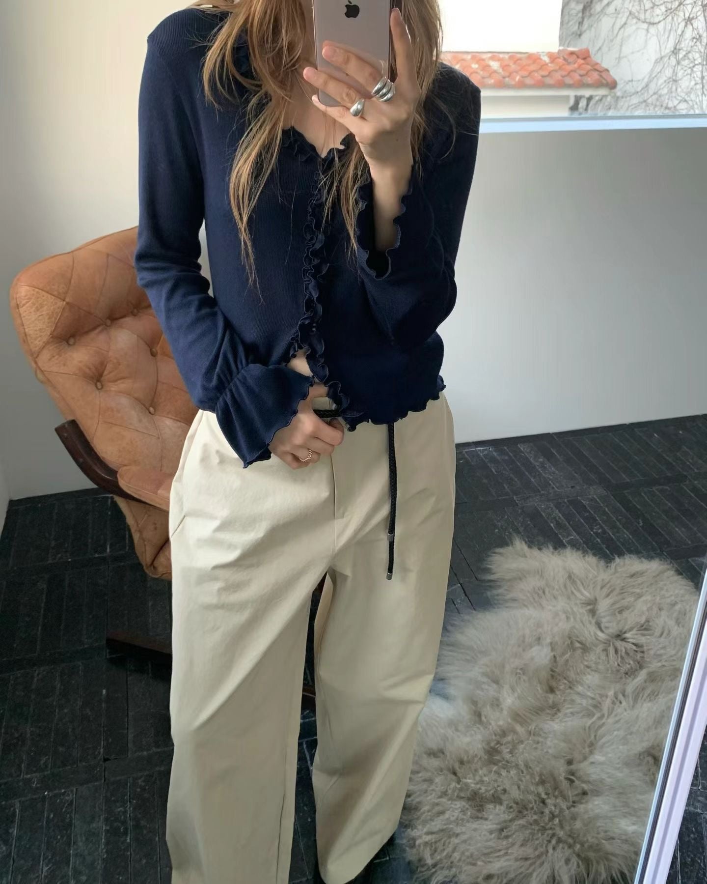 T179 Riot Ruffle Cardigan