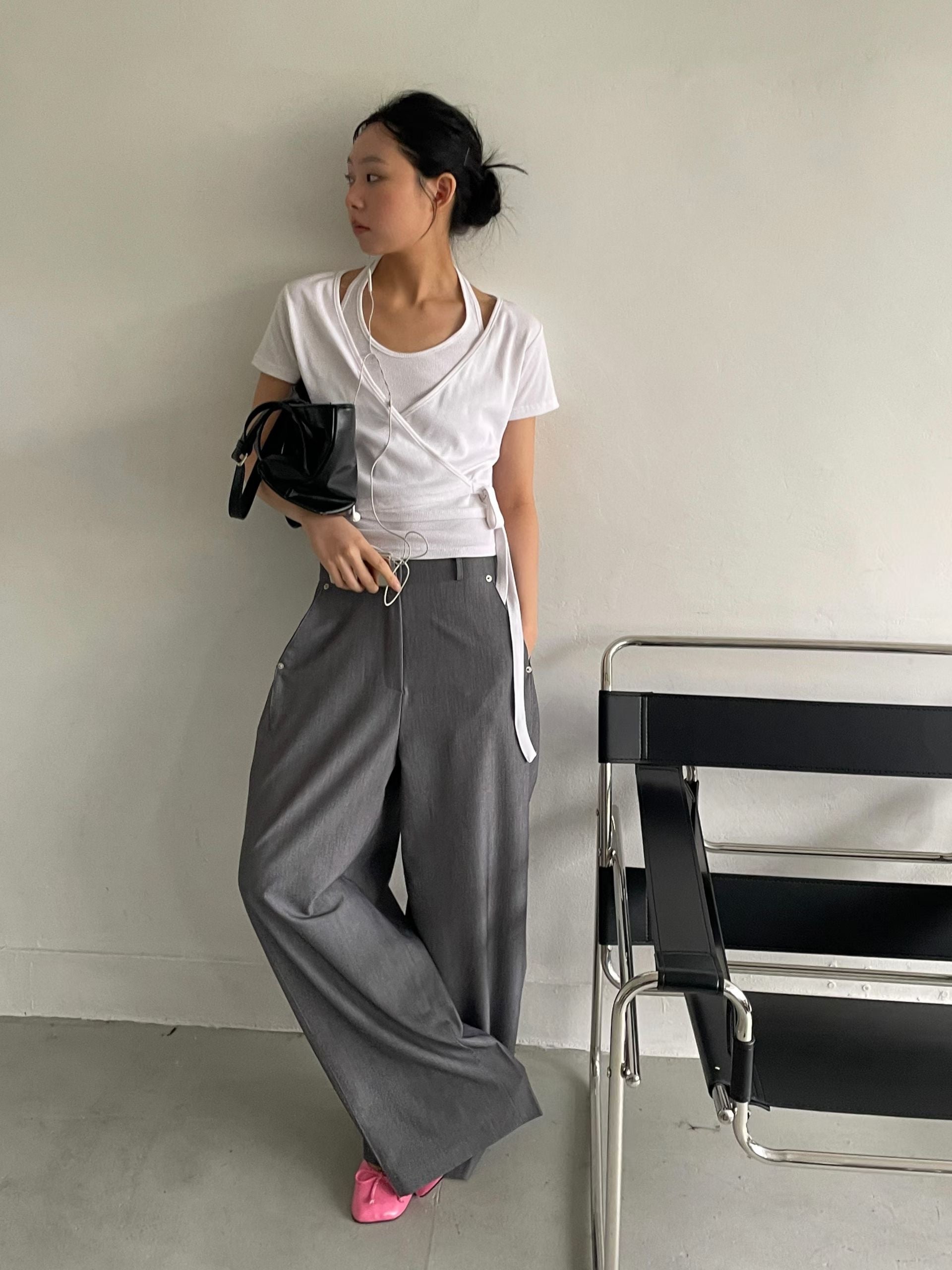 T197 Layers Wrap Tee