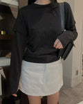 B165 Velour Line Cord Skort