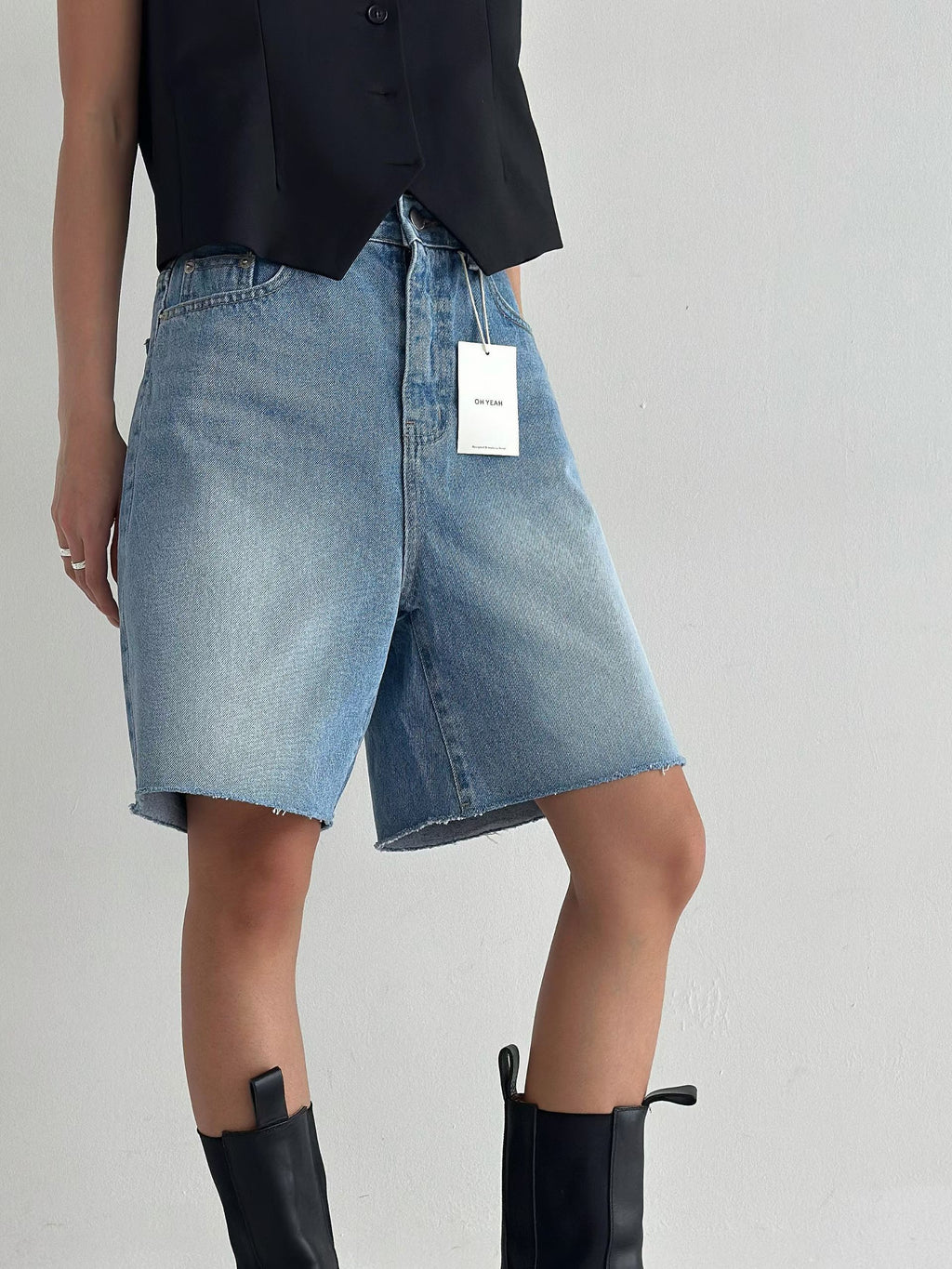 B188 Haze Denim Shorts