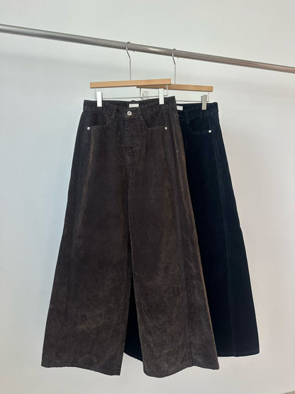 B161 Velvet Wide Pants