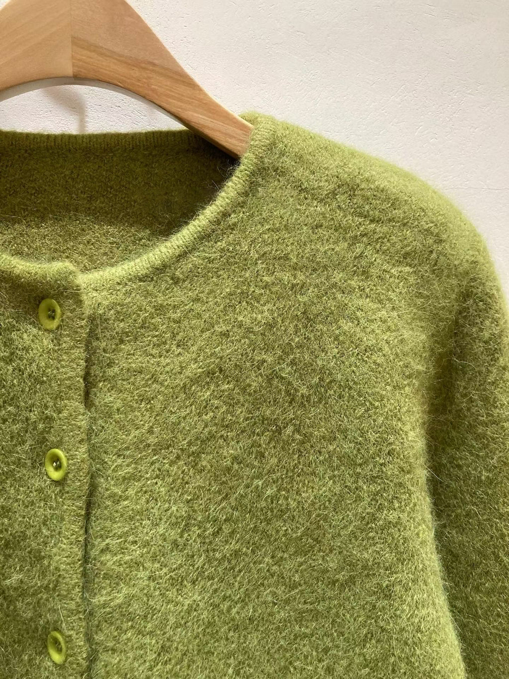 U132 Angora Crop Cardigan