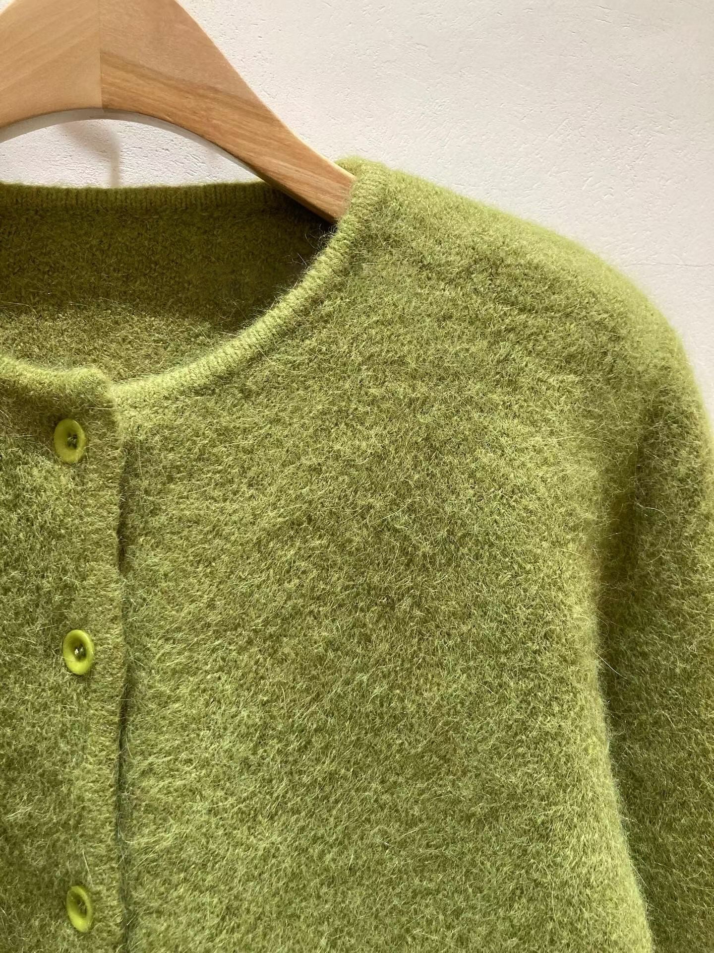 U132 Angora Crop Cardigan