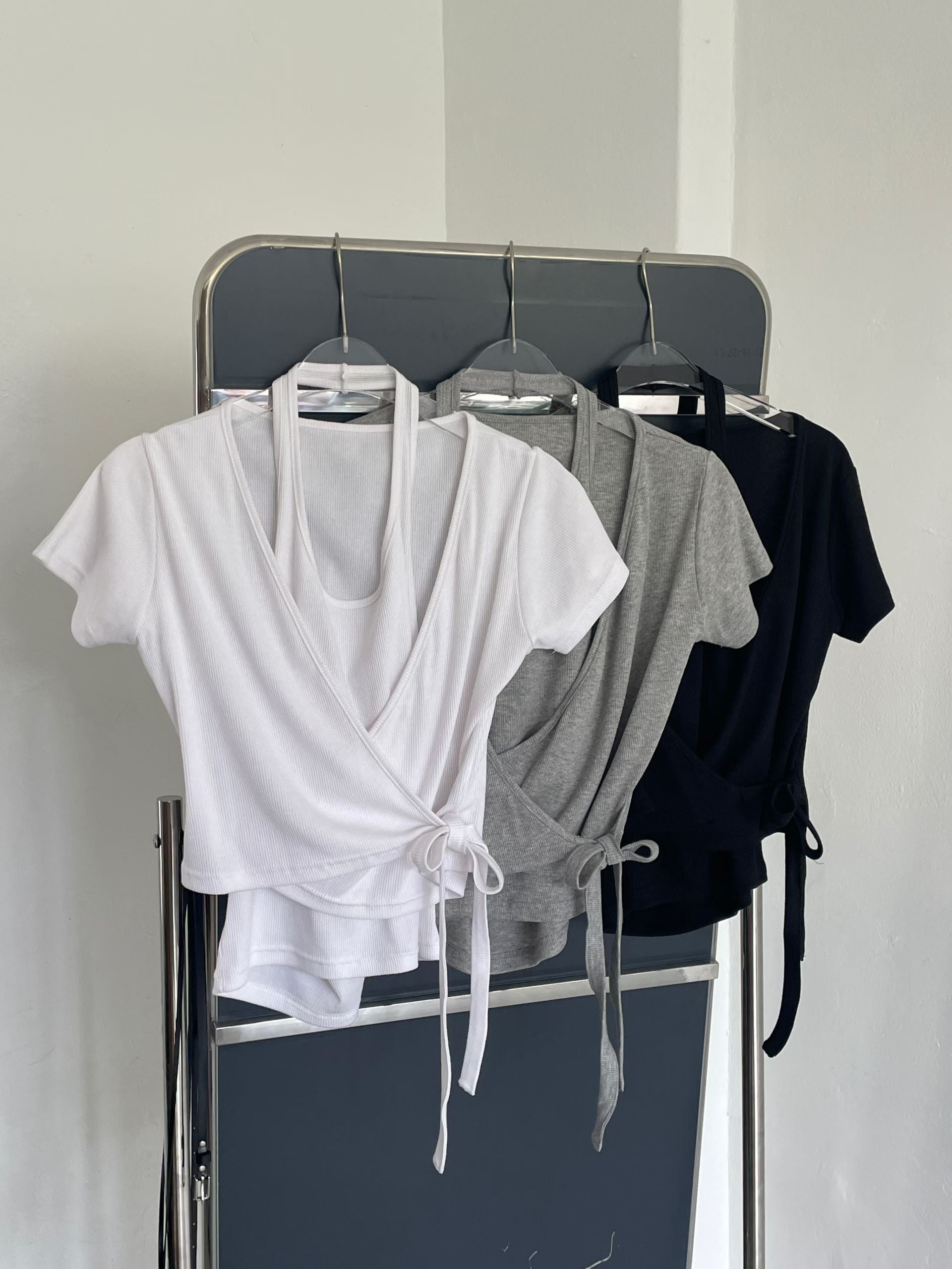 T197 Layers Wrap Tee