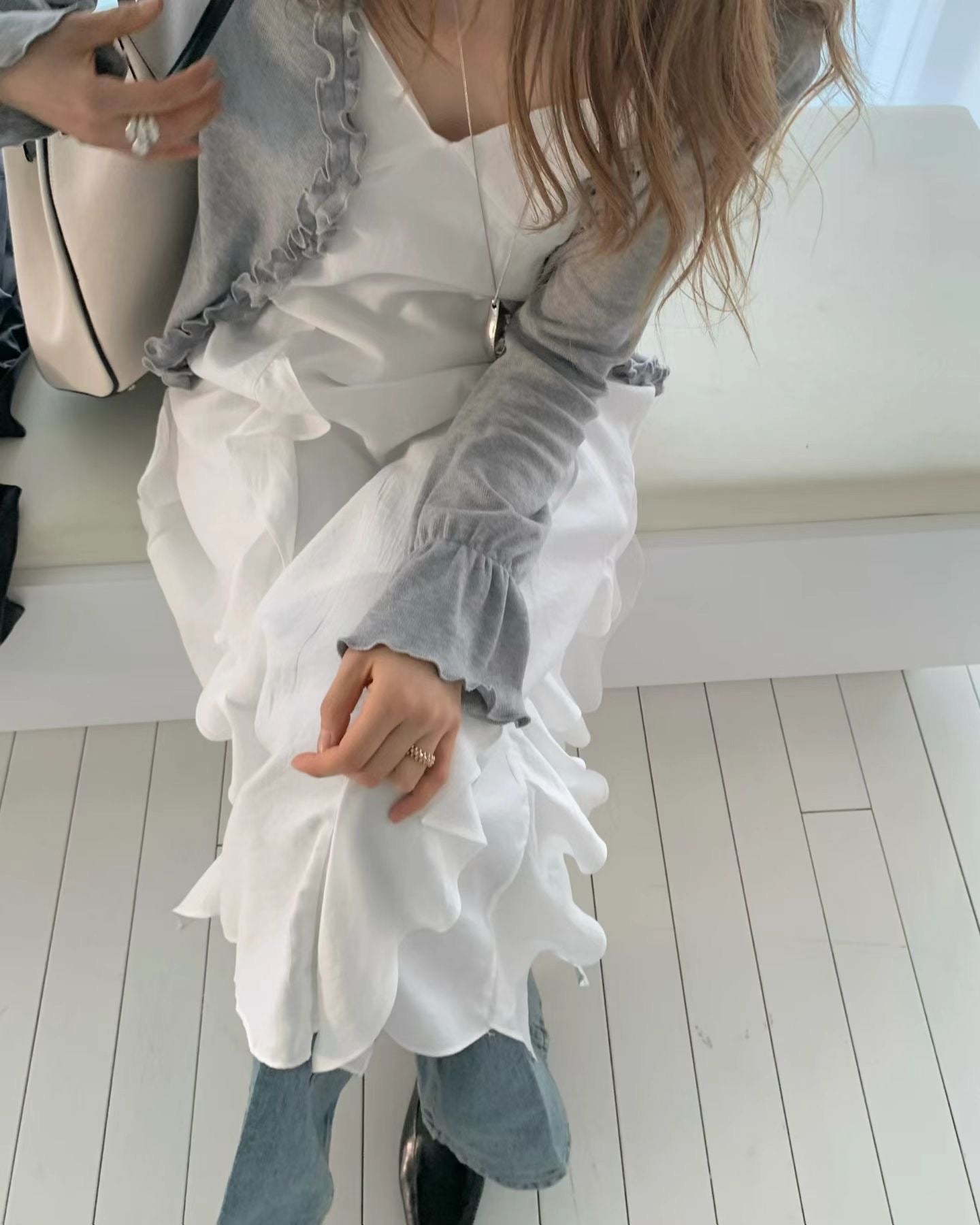 T179 Riot Ruffle Cardigan