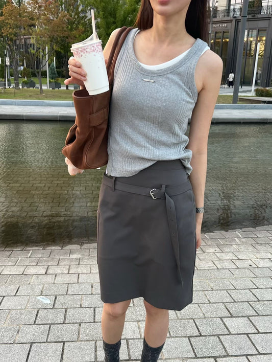 B157 Mono Midi Skirt