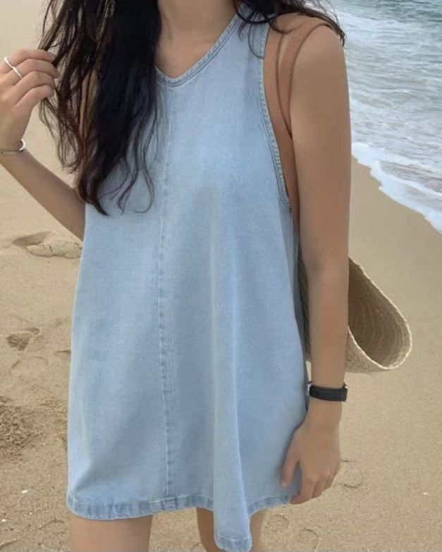 PS102 Breezy Denim Dress (Display)