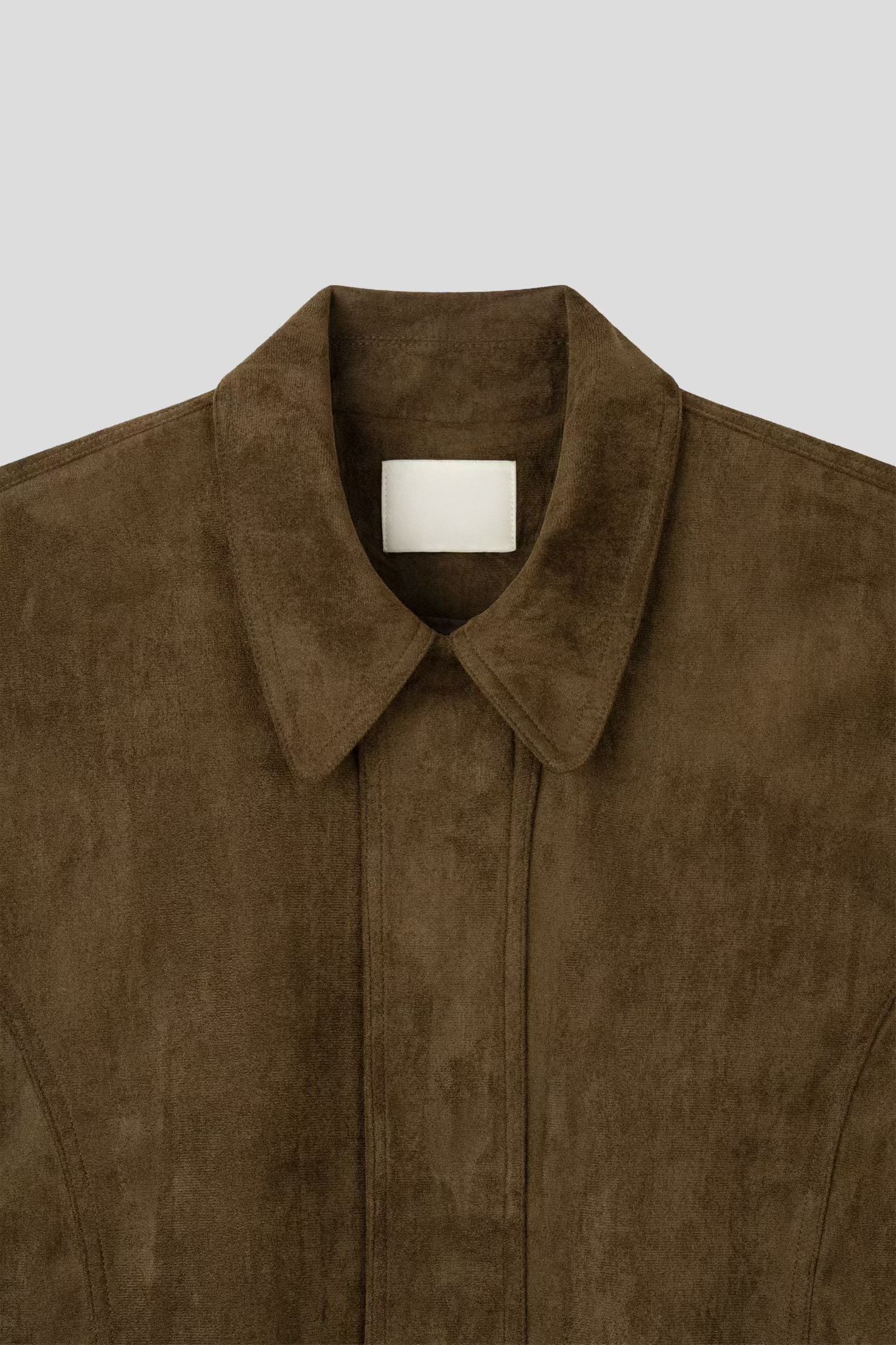 U133 Soft Suede Zip Jacket