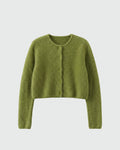 U132 Angora Crop Cardigan