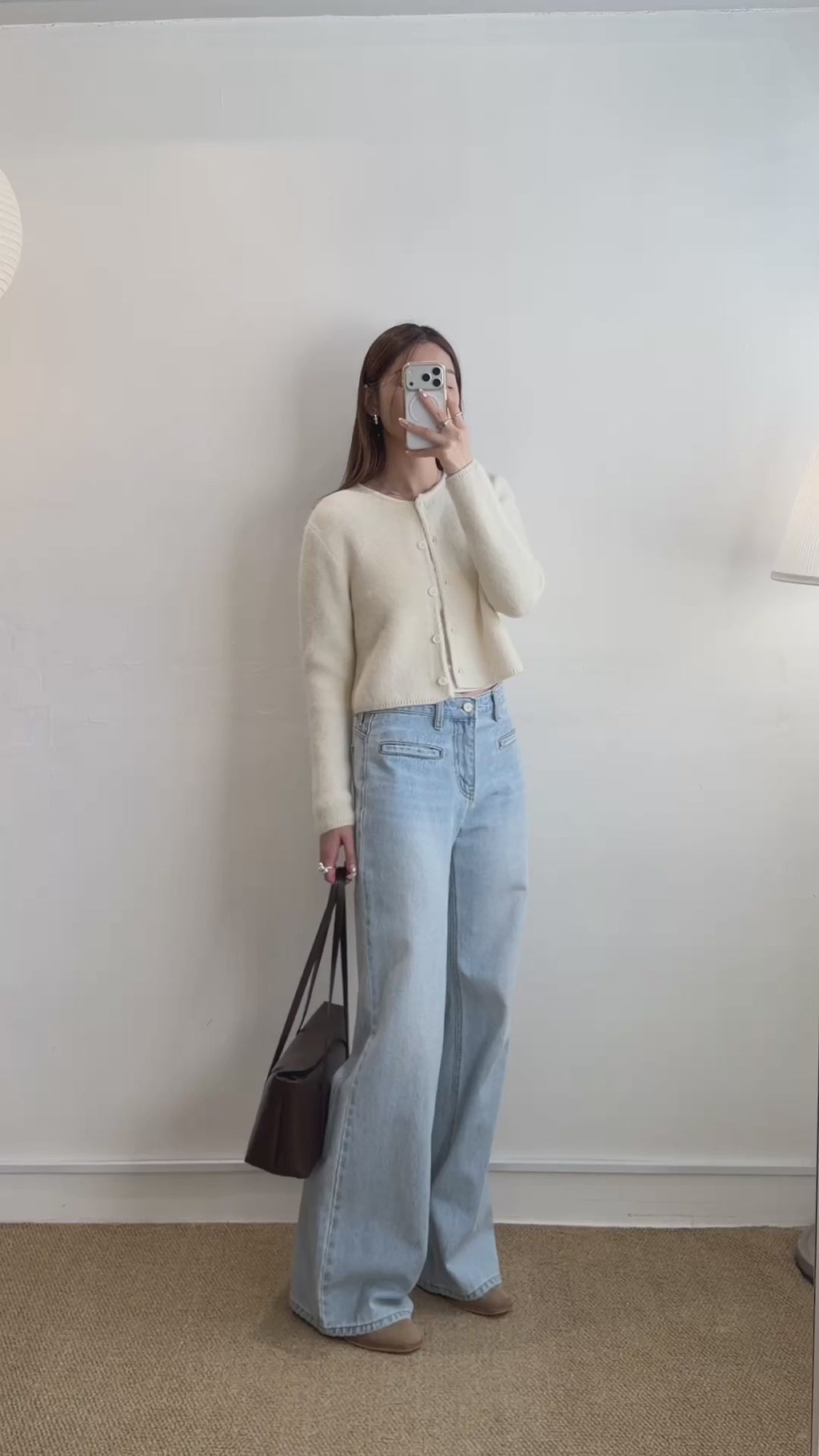 U132 Angora Crop Cardigan